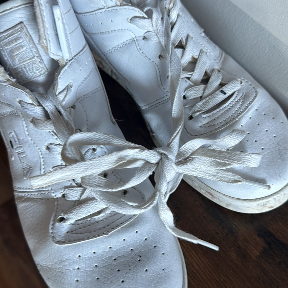 Fila Women’s Vulc 13 Mid top sneakers white camo bottoms size 9 1/2 **as is** - Picture 8 of 12